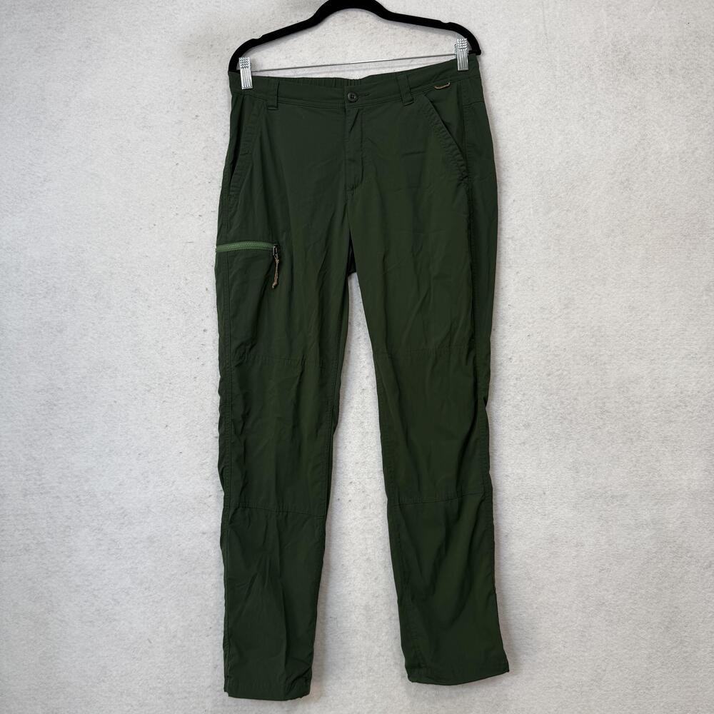 REI Co-op Pants Womens 8 Green Hiking Straight Leg Zip Pocket Stretch Quick Dry